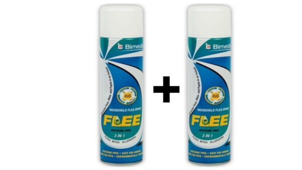 FLEE, תרסיס סביבתי טבעי נגד פרעושים, קרציות ביצים זחלים קרדיות ואלרגנים - 800 מ"ל