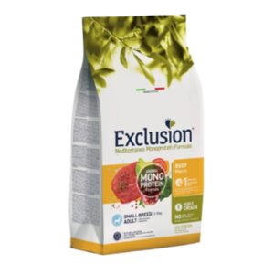 Exclusion, אקסלוז'ן נובל בשר בקר, חלבון יחיד לכלבים מגזע קטן - 2 ק"ג או 7 ק"ג