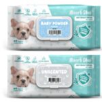 מגבונים אנטיבקטריאליים ללא רייח או בייבי פאודר - 80 יח במארז