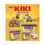 KIKI' קיקי, מזון תולעי קמח מיובשים, מתאים לזוחלים, מכרסמים ובעלי כנף - 150 גרם או 350 גרם