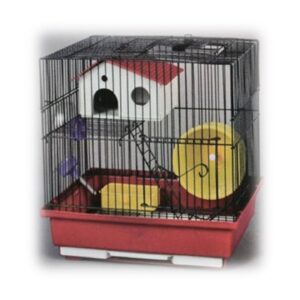 כלוב מאובזר לאוגרים - 2 קומות