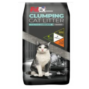 פטקס, חול מתגבש לחתול ללא בישום, מכיל פחם פעיל - 18 ק"ג