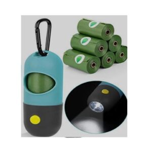 idog, מתקן לשקיות איסוף לכלבים עם פנס