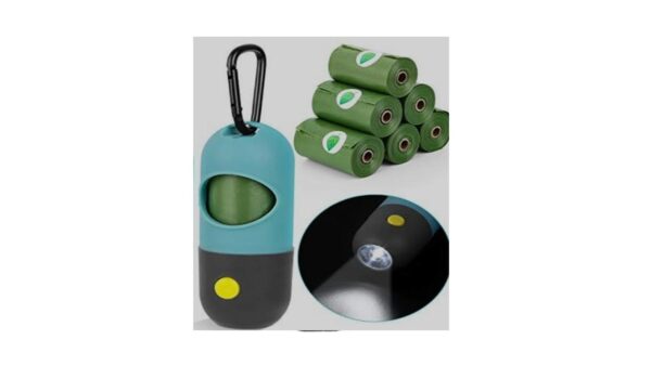 idog, מתקן לשקיות איסוף לכלבים עם פנס