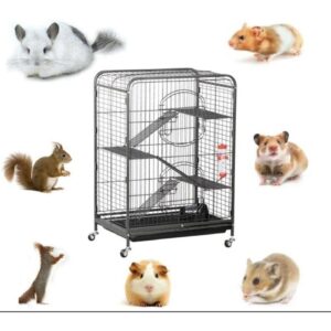 כלוב גדול רב קומתי למכרסמים פעילים - 64*43*93 ס"מ