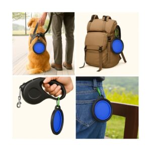 צלחת טיולים מתקפלת לכלב/חתול - 2 גדלים