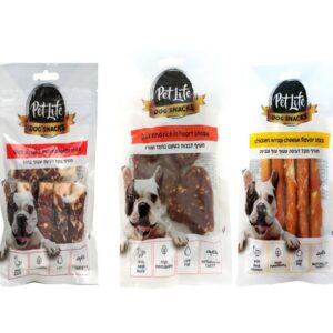 pet life, פט לייף מארז 10 יח' חטיפים במגוון טעמים – 800 גרם