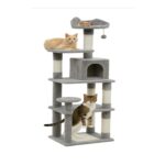 מתקן גרוד מרובה שלבים, עם בית ומשטחי רביצה - צבע אפור