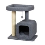 פטקס מתקן גרוד לחתול 2 קומות (בית + מיטה מוגבהת)