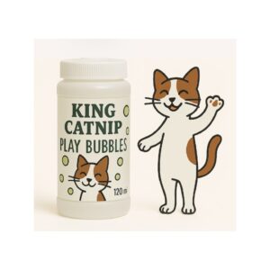 KING CATNIP, קינג קטניפ בועות לחתולים - 120 מ"ל