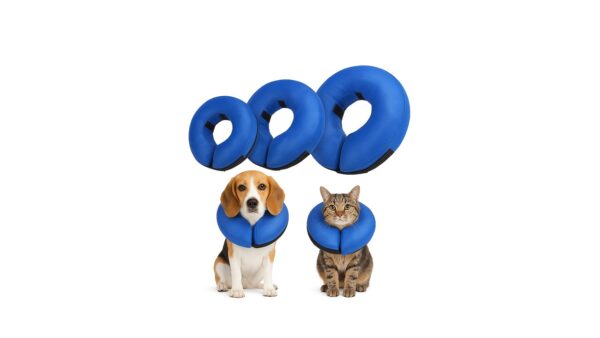 elizabet, צווארון אליזבת לכלב/חתול מתנפח אנטי-ביס/ליקוק