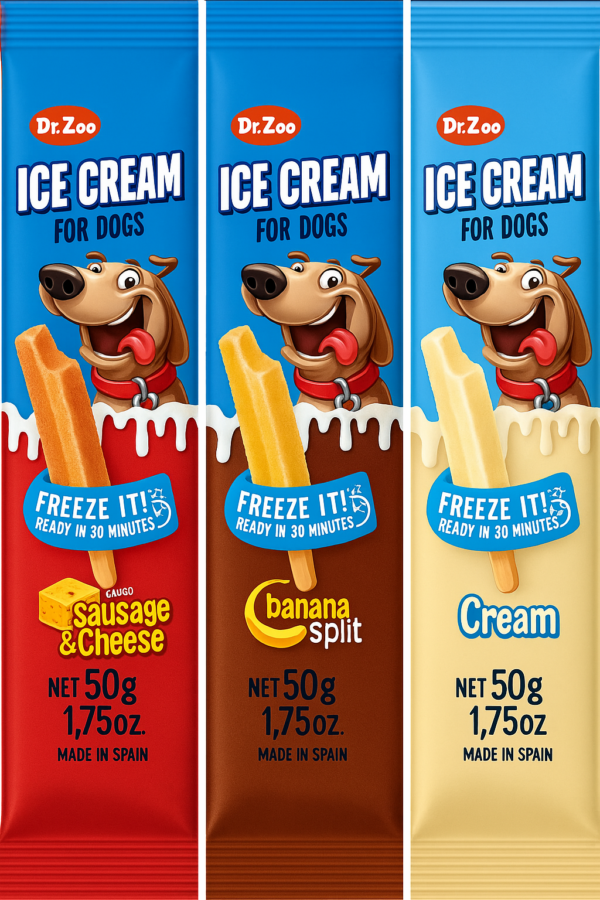 Dr. Zoo, גלידה לכלב בשלושה טעמים
