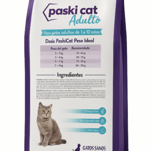 PASKICAT, מזון סופר פרימיום לחתולים ע"ב בשר ואורז - 20 ק"ג