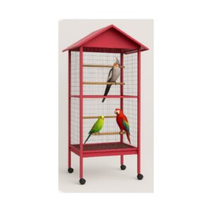 כלוב חצר גדול לבעלי כנף עם גג - דגם BC25