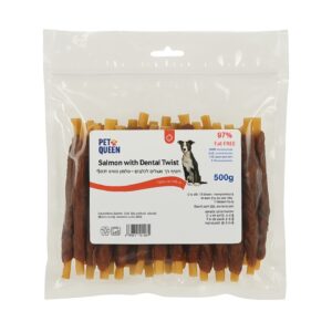 פטקווין מקלוני דנטל עטופים סלמון - 500 גרם