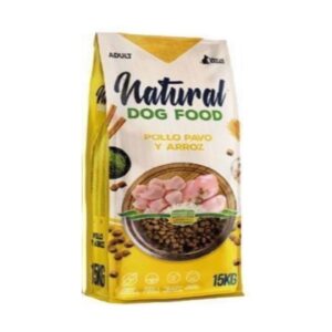 Natural Dog Food, נטורל דוג פוד, מזון יבש סופר פרימיום לכלבים עוף והודו 55% בשר - 4 או 15 ק"ג.