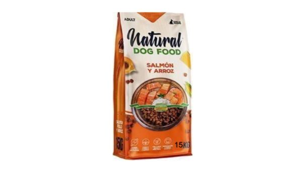 Natural Dog Food, נטורל דוג פוד, מזון יבש סופר פרימיום לכלבים סלמון וטונה 50% בשר - 4 או 15 ק"ג.