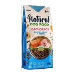 Natural Dog Food נטורל דוג פוד, מזון יבש סופר פרימיום לגורי כלבים סלמון ועוף 47% בשר - 4 או 15 ק"ג.