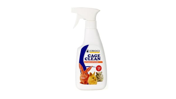 Cage Clean – תרסיס אנזימתי לניקוי וחיטוי כלובי מכרסמים - 500 מ"ל