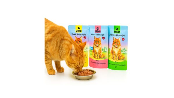 אורבן פאוץ, מזון רטוב לחתולים במגוון טעמים - 85 גרם