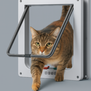 דלת בטיחות לחיות מחמד עם פתיחה 4 מצבים - L