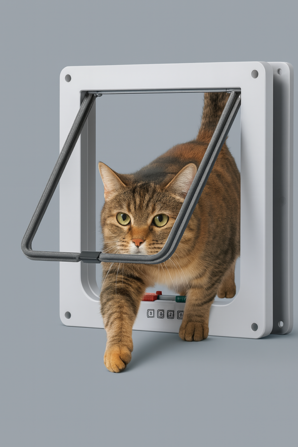 דלת בטיחות לחיות מחמד עם פתיחה 4 מצבים - L