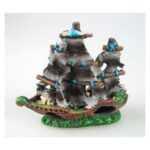 אבן קרמיקה דגם ספינת מפרשים