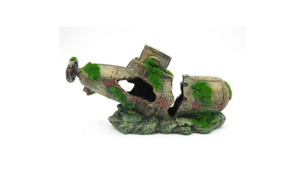 אבן קרמיקה דגם צוללת שבורה