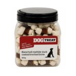 סופר פטס, עצמות קשר לבנות מצופות ברווז - 800 גרם - Super Pets