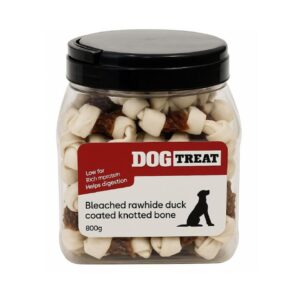 סופר פטס, עצמות קשר לבנות מצופות ברווז - 800 גרם - Super Pets