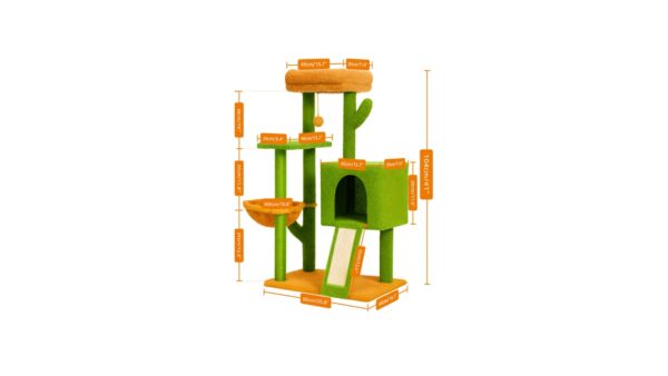 מתקן גרוד עם בית, ערסל ומשטח רביצה - דגם קקטוס