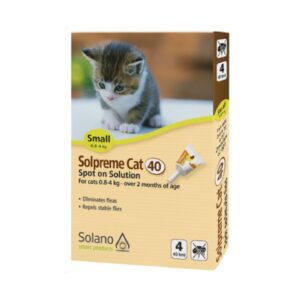 Solano, סולאנו סולפרם אמפולות להדברה לחתולים - עד 4 ק"ג