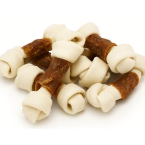 סופר פטס, עצמות קשר לבנות מצופות ברווז - 800 גרם - Super Pets