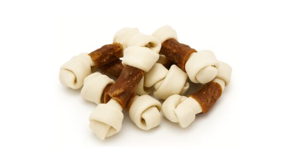 סופר פטס, עצמות קשר לבנות מצופות ברווז - 800 גרם - Super Pets